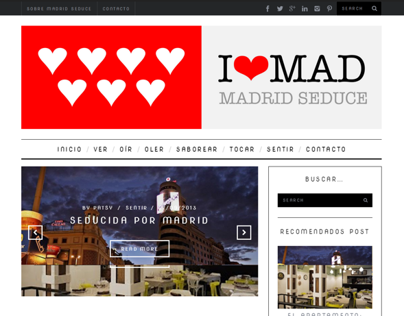 Wordpress customization website - Madrid Seduce 