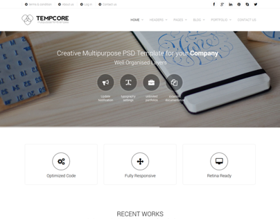 Tempcore - Responsive WordPress Theme