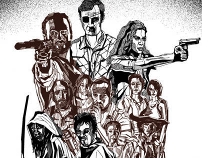 Walking Dead Screen Print