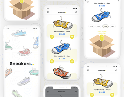 Sneakers Mobile App Design