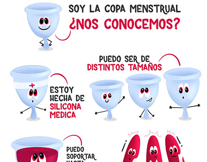 Infographics for DiversualShop (menstrual cup)