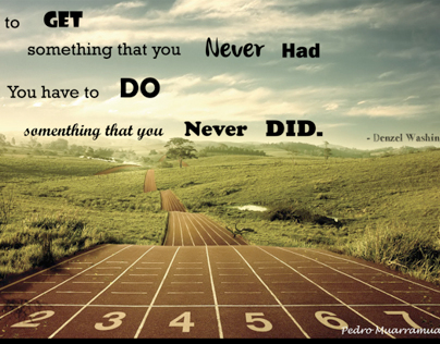 Inspiration Quote from Denzel Washington.
