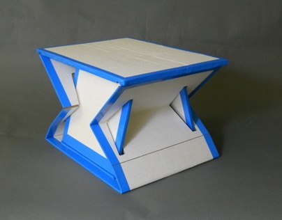 Collapsible, Cardboard Stool