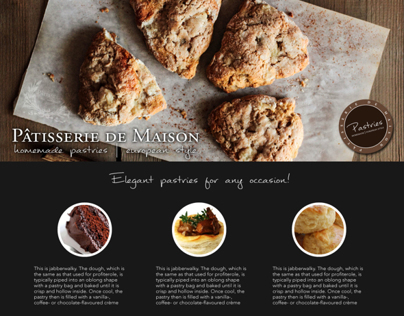 Web Design: Pastries from Home