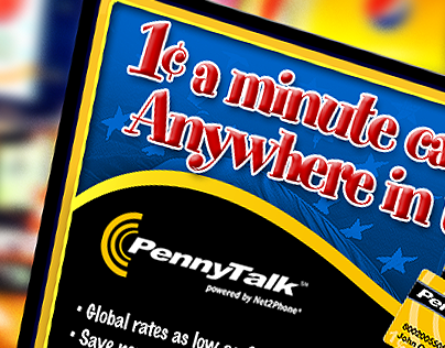 PennyTalk, AOL, IDT, Net2Phone Branding + Marketing