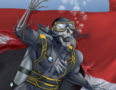 Skeleton Diver commission