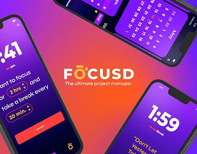 FOCUSD // Productivity App Concept