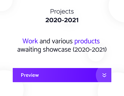 Projects 2020-2021 (Product Design, Development)