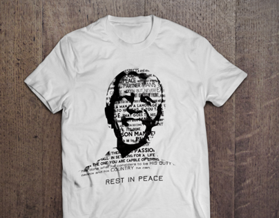Remembering Mandela T-shirt Design (RIP) 