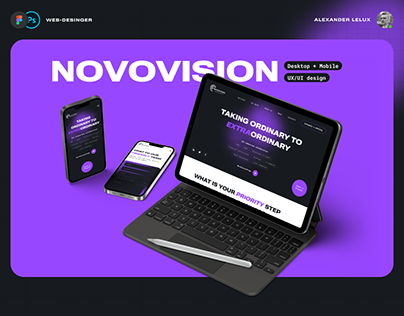 NovoVision — marketing agency Website design UI/UX