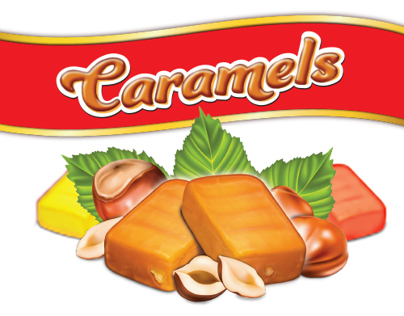 Packing design for "Caramels"