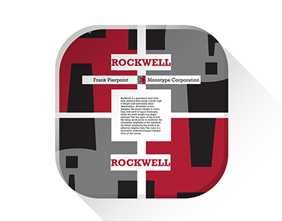 Rockwell -Gill Sans Typography Poster