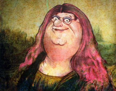 peter griffin as mona lisa