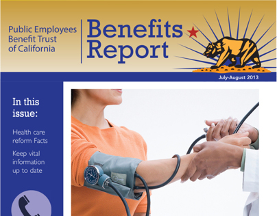 PEBT Benefits Report Newsletter Concept