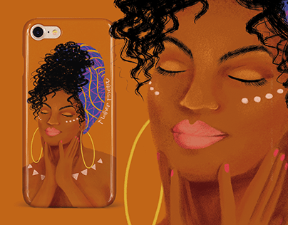 Ilustra Mulher Preta | Case smartphone