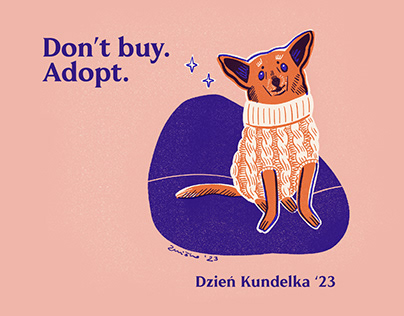 "Don't buy. Adopt." Personal project