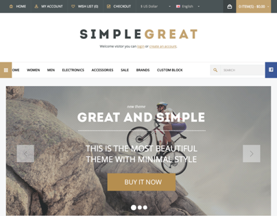 SimpleGreat - Premium WordPress WooCommerce theme
