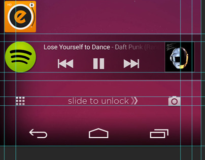 UI/UX: Cover - Music controls (Android)