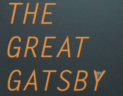 "The Great Gatsby" book cover design.