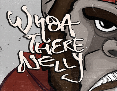 Typography and artwork for T.ill Apes- Whoa There Nelly