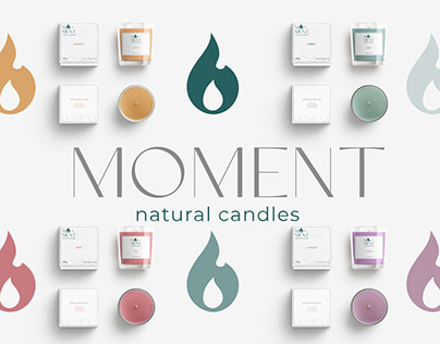MOMENT / logo design /candle