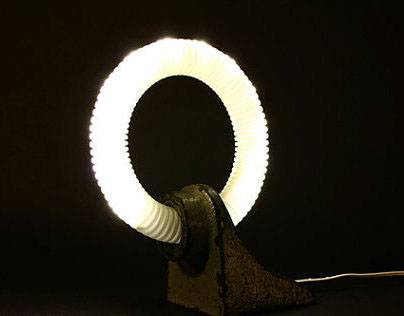 Upcycled LED table lamp