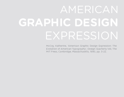 American Graphic Design Expression