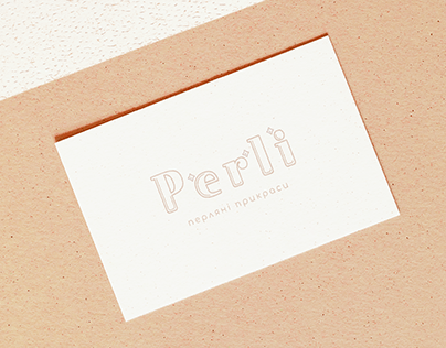 PERLI Jewelry brand Logo Consept