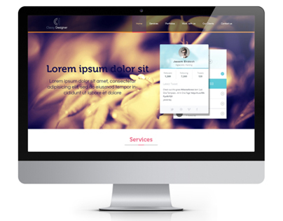 CD one page web template