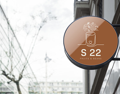 S22 Cafe Logo Design
