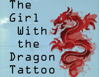 The girl with the Dragon Tattoo book cover redesign 