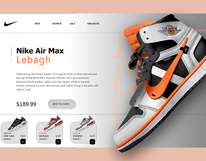 Nike Shoes UI Design