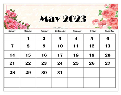 12 Free May 2023 Calendar Printable PDF Templates
