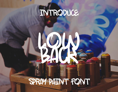 FREE FONT - Lowback | Spray Paint Font