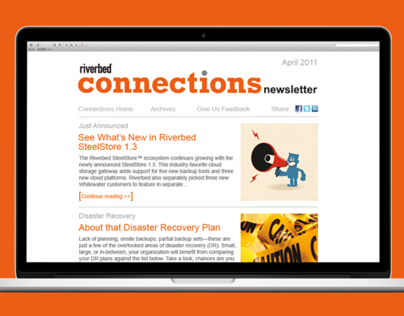 Connections Newsletter for Riverbed