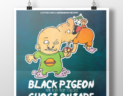 Poster BLACKPIGEON/GHOSTONTAPE/WHEREISKEBAB?