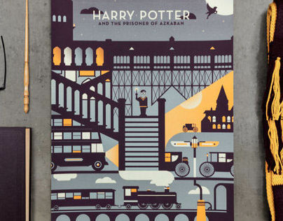 Harry Potter Screen Printed Poster