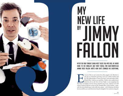 Jimmy Fallon Magazine Layout