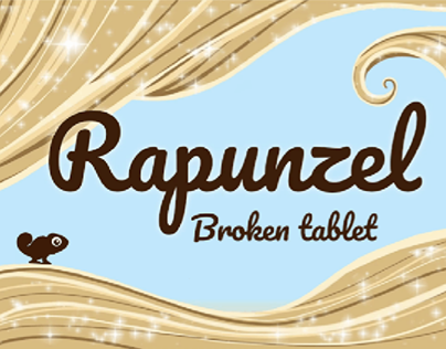 Rapunzel. Broken tablet game