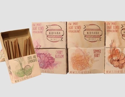 Nirvana Incense Packaging