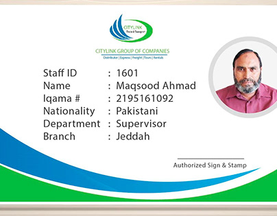 Staff ID Card Design