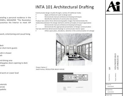 INTA101 Architectural Drafting Final Project 