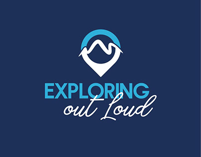 Exploring out loud logo- Explore logo - Tourist logo