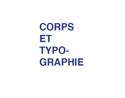 Corps & Typo
