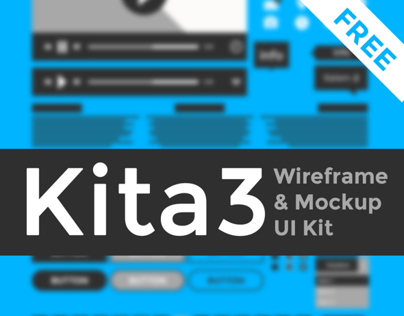 Kita3 : Wireframe & Mockup UI Kit