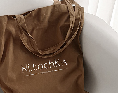 Nitochka | Logo for fabric studio | Cтудия тканей