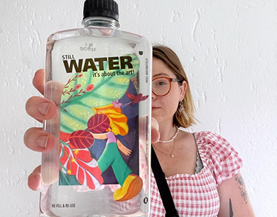 Still Water Bottle Illustration