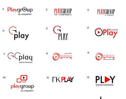 Versions of the logo Group of Companies Play
