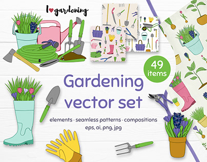 Conceptual of Gardening set