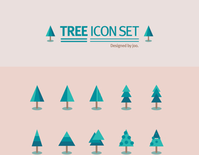 50 tree icon set
